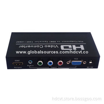 VGA/YPbR to HDMI Converter (Up-scaler), Designed to Upscale Analog Video Signal